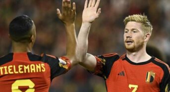 In the Nations League, Belgium beat Wales thanks to De Bruyne and Batshuayi