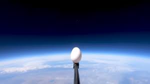 Eggs are dropped from space by a scientist without cracking. See how that turns out