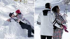 Nick Jonas shares photos of Priyanka Chopra and him having a romantic ski vacation with their daughter Malti