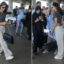 Suhana Khan Pose for a Picture With A Fan at the Airport in these images