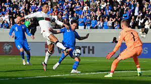 Cristiano Ronaldo scores Portugal’s historic victory over Iceland in the closing seconds