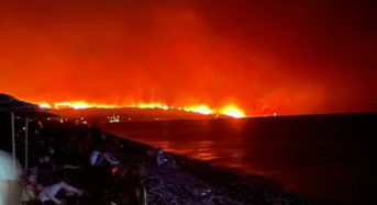 Rhodes wildfires: Black sea, orange sky, ‘like the end,’ says UK tourist