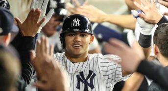Jasson Dominguez of the Yankees hits a historic home run, but the Brewers’ hit parade steals the stage