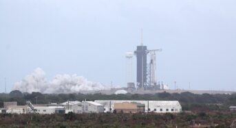 Launching a record-breaking 62nd flight of the year is a SpaceX Falcon 9 rocket