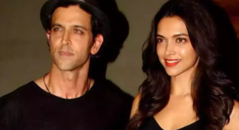 At a ‘Fighter’ shoot in Italy, Hrithik Roshan posed for a selfie with Deepika Padukone